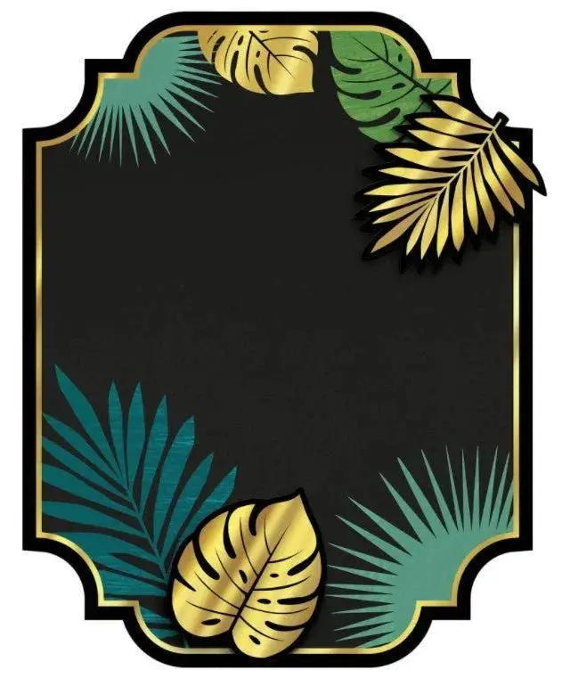 Chalkboard-Style Tropical Easel Sign For Events 1