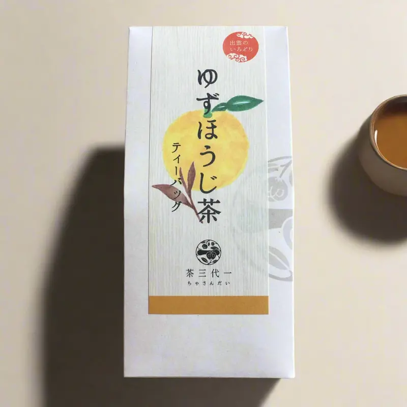 Chasandai Yuzu Hojicha Tea Bags – Citrus-Infused Roasted Green Tea 1