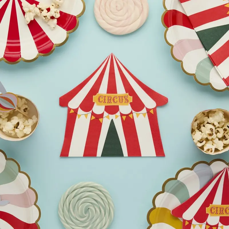 Circus Tent Design Party Napkins (16-Pack) 1