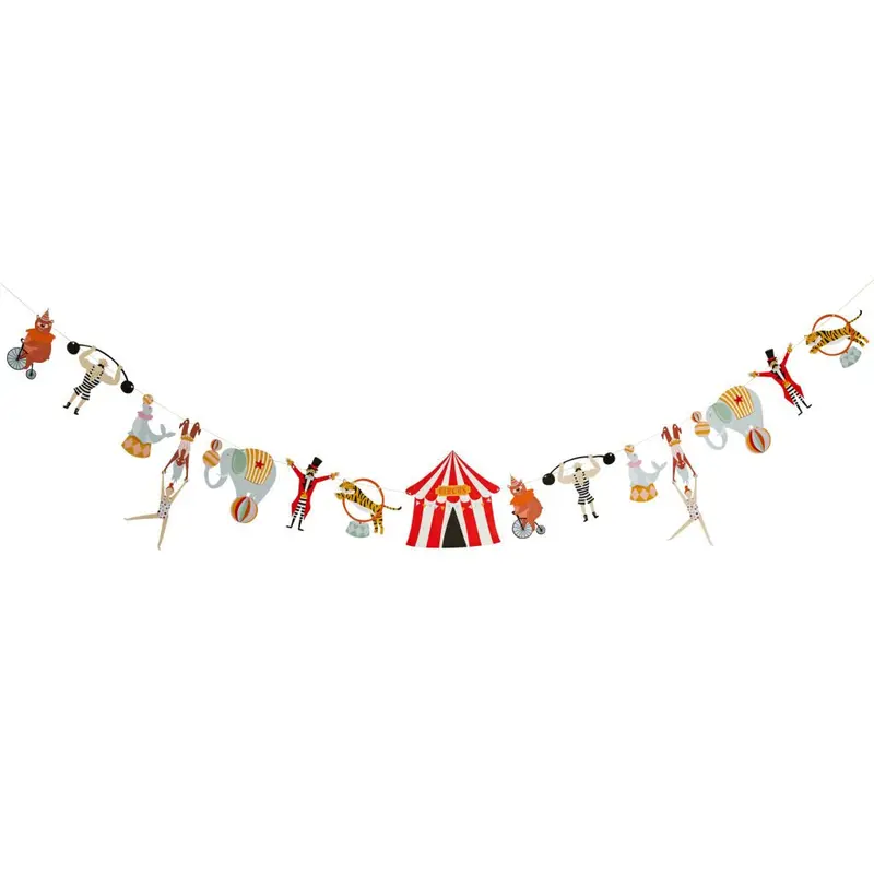 Circus-Themed Character Garland Banner – Single Piece 1