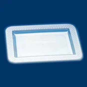 Clear Plastic Snack Tray – 5" × 7", 40 Count 1