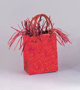 Crimson Red Prism Mini Balloon Weight (Single) 1