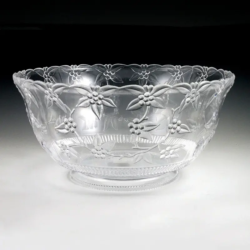 Crystalware Large Capacity Punch Bowl – 8-Quart Or 12-Quart Option 1