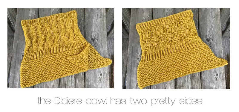 Didiere Cowl Knitting Pattern 1
