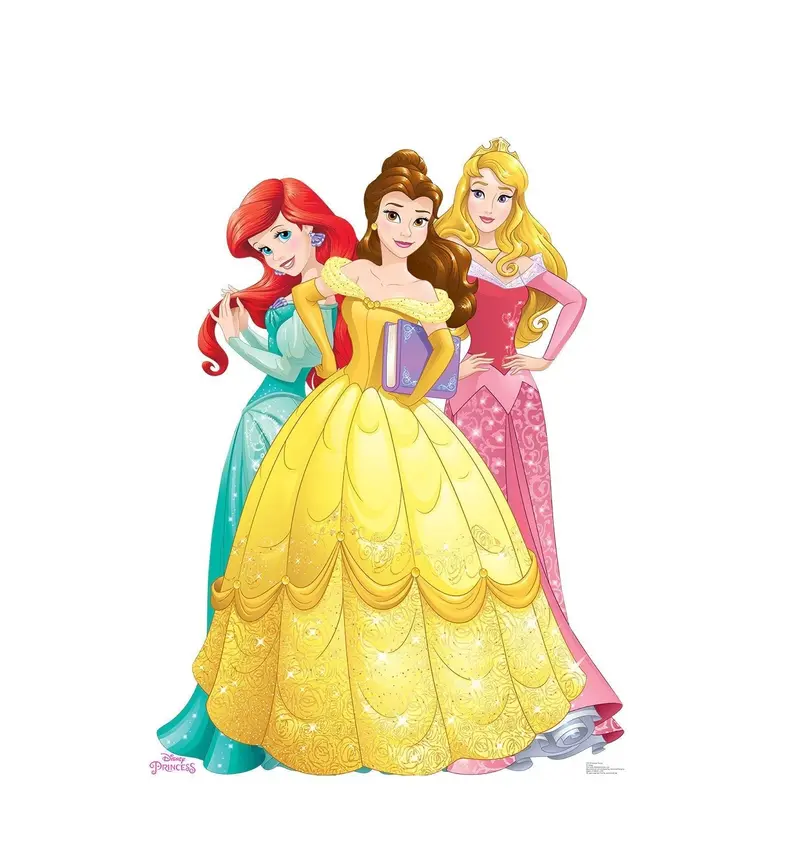 Disney Princess Group Life-Size Cardboard Cutout – Multi-Character Full-Height Display, 10–14 Day Production 1