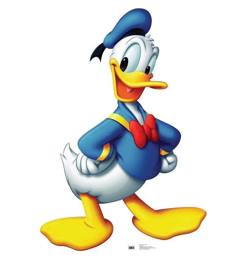Donald Duck Full-Height Cardboard Standup – Animated Classic, Made-To-Order, 10–14 Business Days 1
