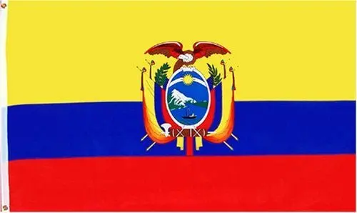 Ecuador National Flag, 3 Feet By 5 Feet Official Design Banner 1
