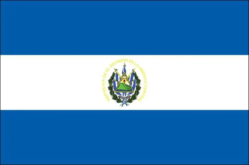 El Salvador National Flag, 5 Feet By 3 Feet Outdoor/Indoor Banner 1