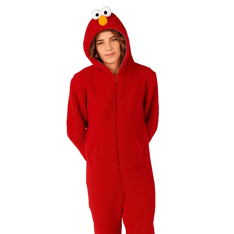 Elmo-Themed Child Onesie Costume – Soft & Playful Opposuits Outfit 1