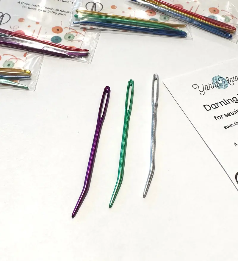 Extra-Large Darning Needle Set – Three Heavy-Duty Needles 1