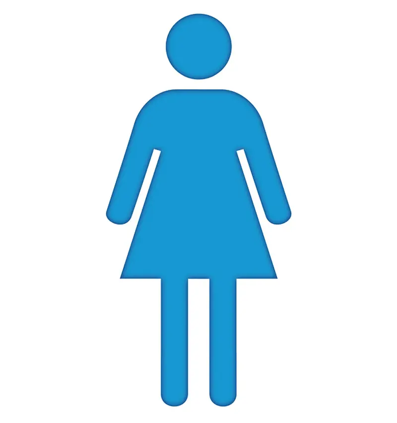 Female Symbol Life-Size Cardboard Standee – On-Demand Print, 10–14 Day Production 1
