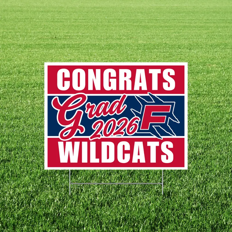 Filer High School Graduation Yard Sign – 24" X 18", Id 1