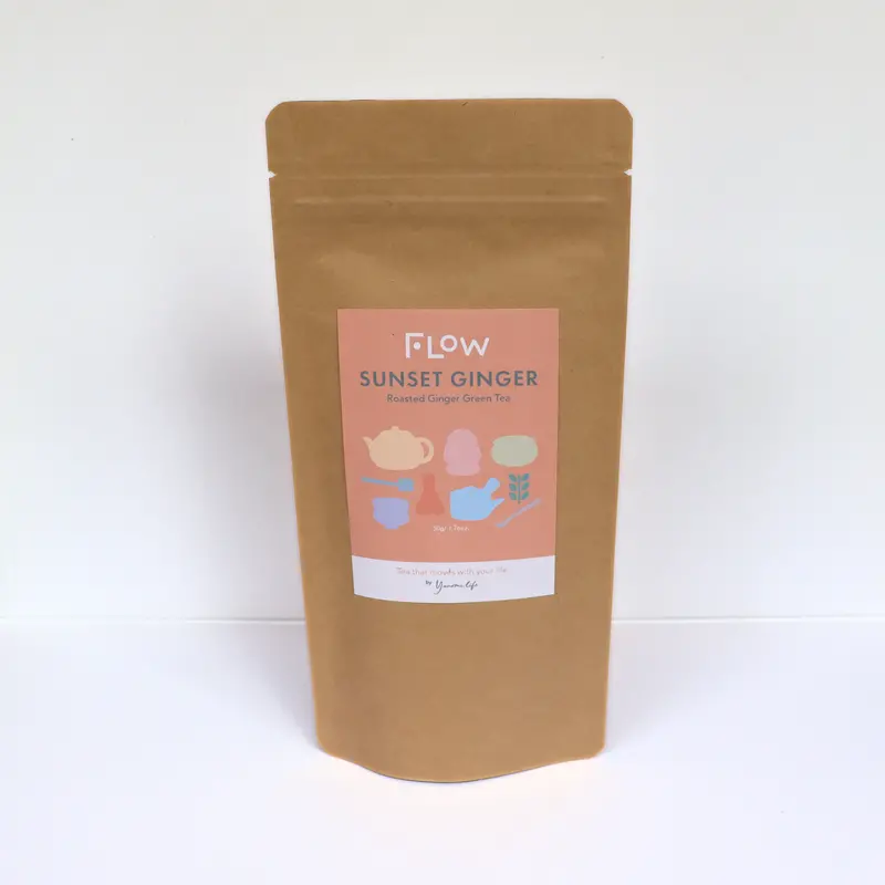 Flow Sunset Ginger: Ginger-Enhanced Kuki-Hojicha 1