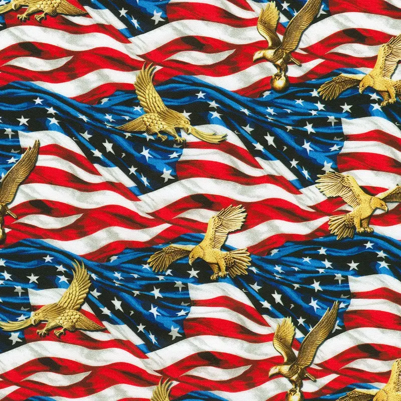 Freedom Flight Multi-Color Cotton Fabric – Akod-23385-205 1