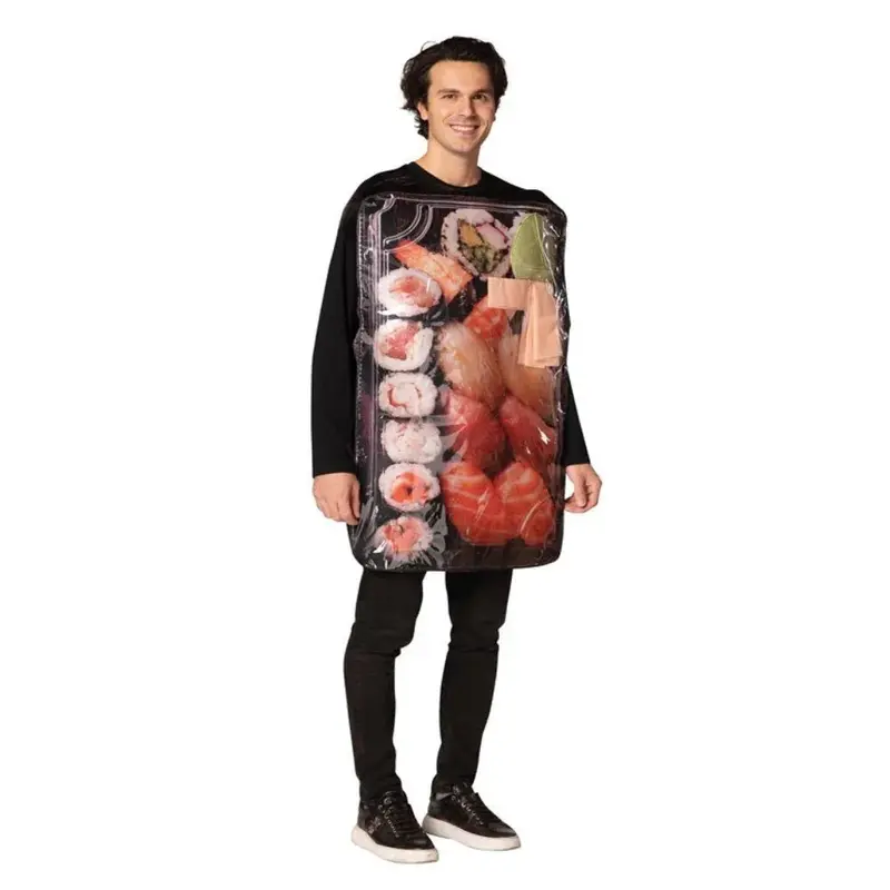 'Get Real Sushi To Go' Halloween Costume For Adults – One-Size Foodie Look 1