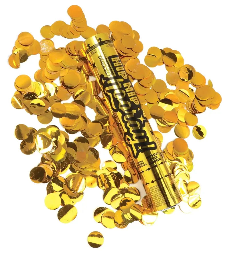 Gold Confetti Cannon – 12 Inch Festive Party Popper 1