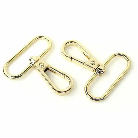 Gold-Finish Swivel Hooks – 1.5-Inch, Pair (Sallie Tomato) 1