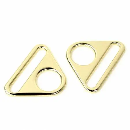 Gold Triangle Rings – 1.5-Inch, Pair (Sallie Tomato) 1