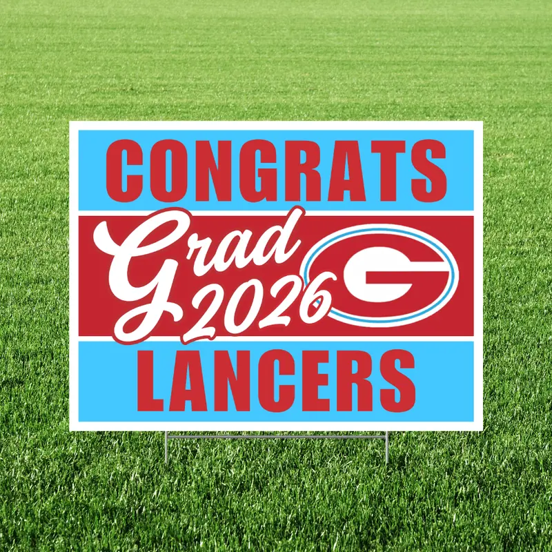 Granger High School Graduation Yard Sign – 24" X 18", West Valley City, Ut 1