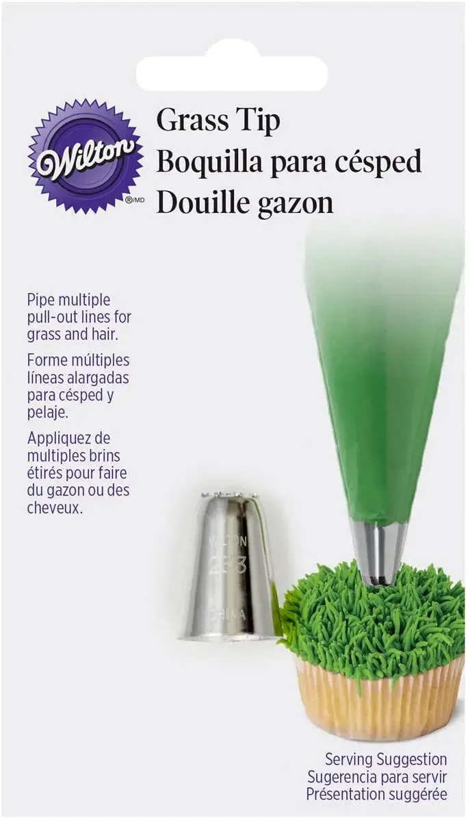 Grass-Effect Piping Tip For Cookies & Candy – Decorator Essential 1