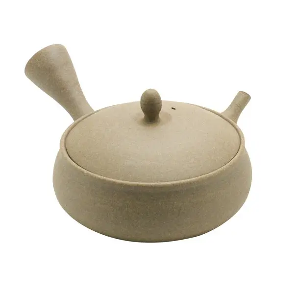Gyokkou Kiln Limited Flat Yakijime Tokoname Kyusu – 250Ml Handcrafted Teapot (F320) 1