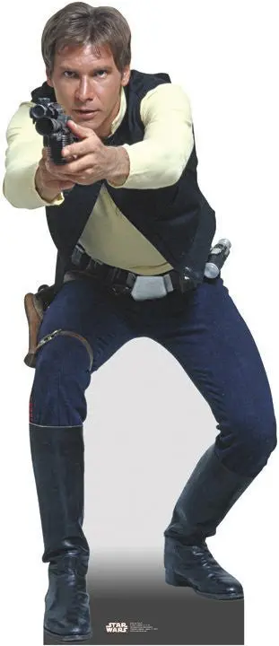 Han Solo Life-Size Cardboard Standup – Star Wars Inspired, Custom-Built, 10–14 Day Processing 1