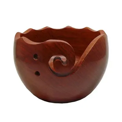 Handcrafted Wooden Yarn Bowls For Specialty Fibers 1