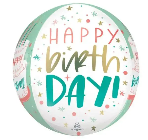 'Happy Cake Day' Orbz Balloon, 16 Inch 1