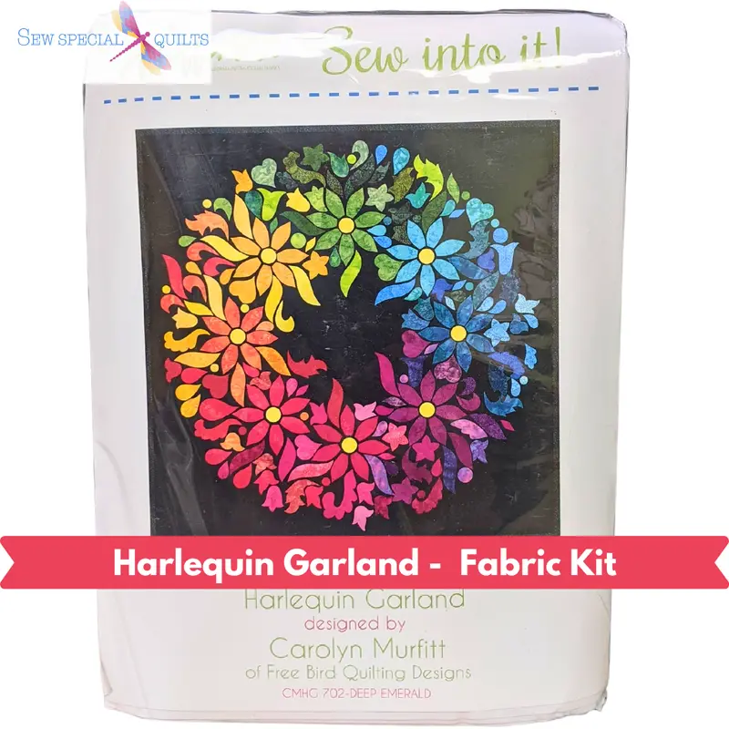 Harlequin Garland Quilt Pattern Kit – Complete Set With Instructions 1