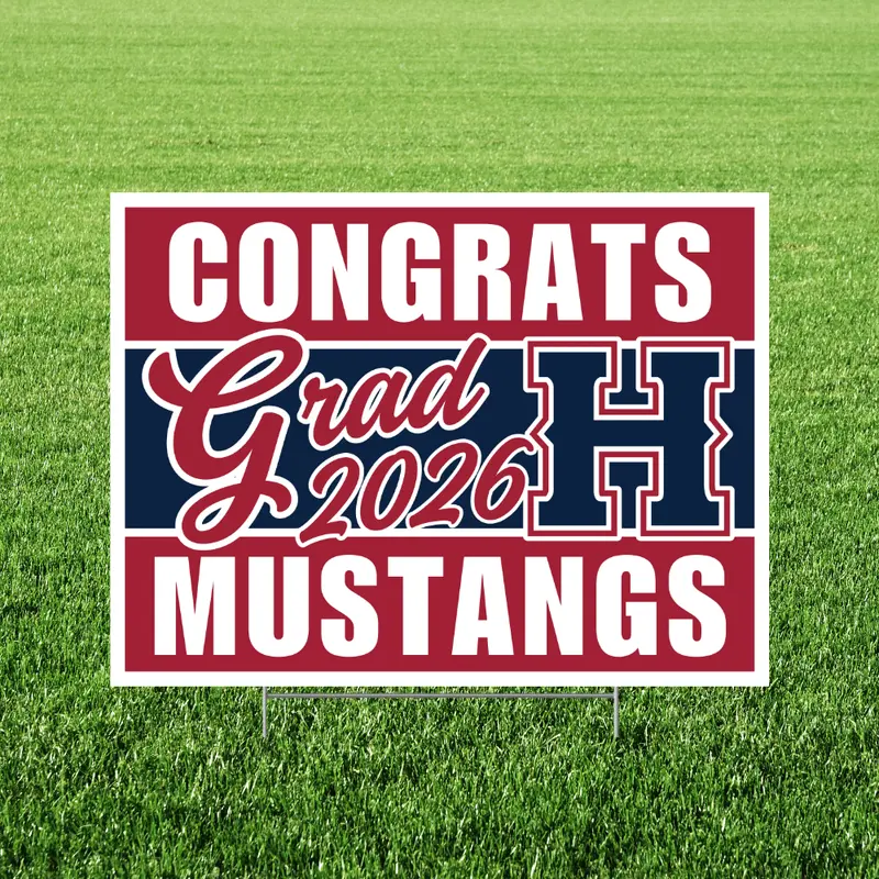 Herriman High School Graduation Yard Sign – 24" X 18", Ut 1