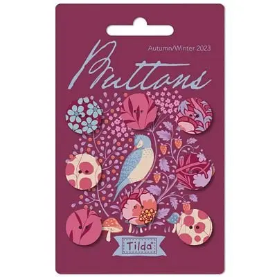 Hibernation Collection 16Mm Wooden Buttons – Set Of 8 1