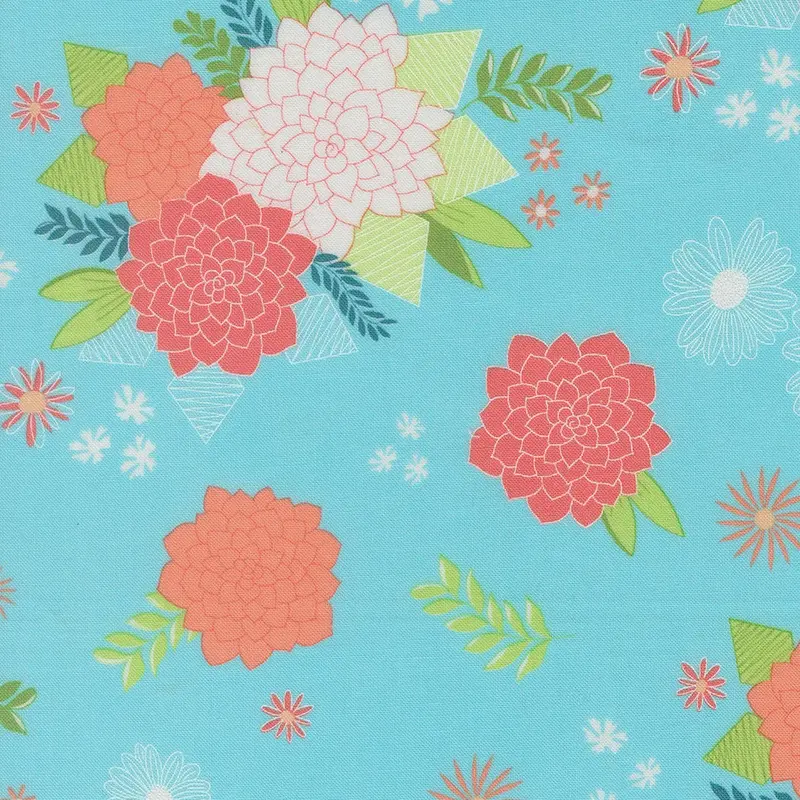 Honeyed Horizon Sky Quilting Cotton Fabric (Keri Anguiano, Sku 47010, 19In Width) 1