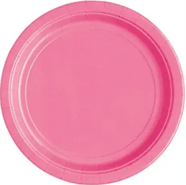Hot Pink 7-Inch Disposable Paper Plates (50-Pack) 1
