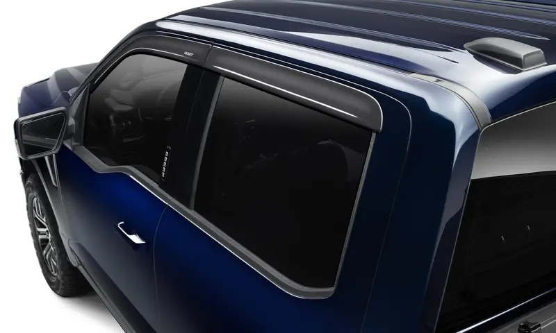Husky Liners Low-Profile Ventvisor Deflectors – Smoke Tint, Outside Mount, 4-Piece Set 1