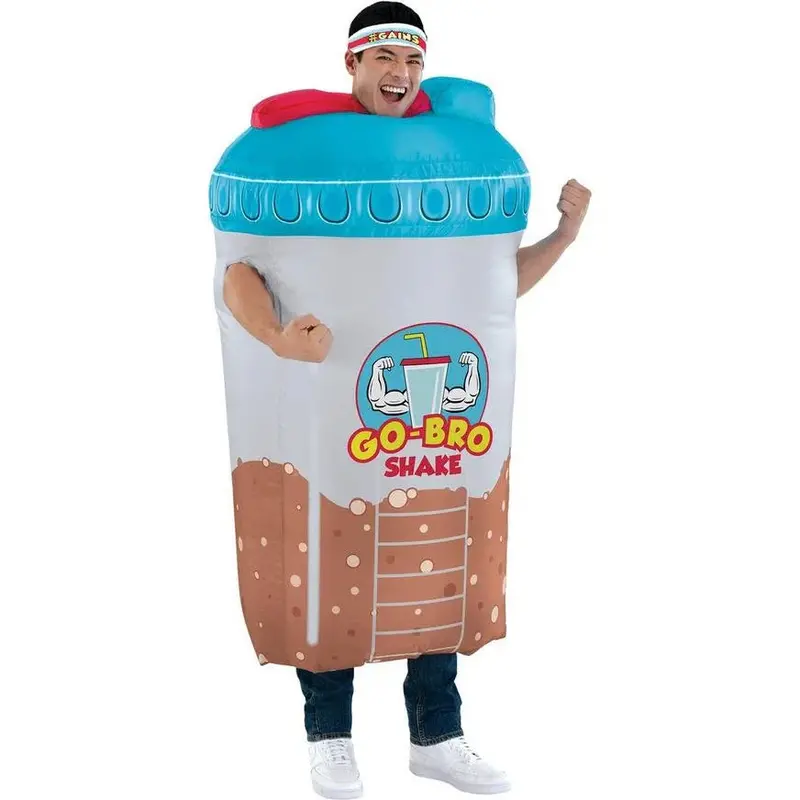 Inflatable Adult Go-Bro Protein Shake Costume 1