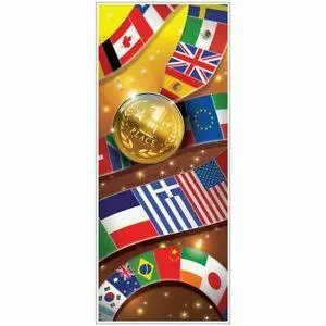 International Sports-Themed Door Cover – 1 Piece 1