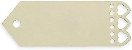 Ivory Heart-Edged Cardboard Gift Tags (10-Pack) 1