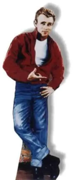 James Dean Red Jacket Full-Size Cardboard Standup – Bespoke Print, Ships In 10–14 Business Days 1