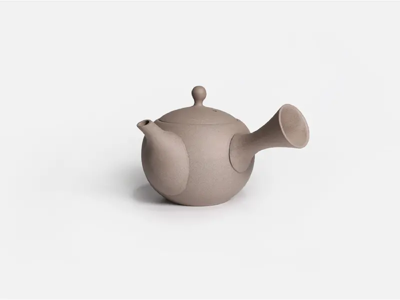 Jinsui Kiln Iroiro 01 Shirohai Kyusu – Contemporary Tokoname Tea Pot (290Ml, Gray) 1