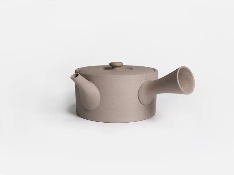 Jinsui Kiln Iroiro 02 Shirohai – Tokoname Kyusu Teapot (460Ml, Gray) 1
