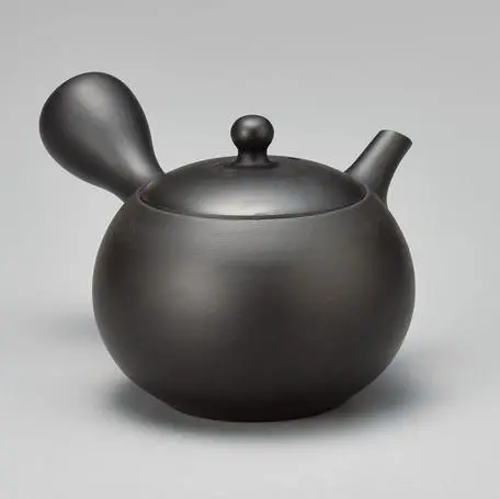 Jinsui Kiln Komaru Tokoname Kyusu – 180Cc Black Clay Teapot (Yamaki Ikai) 1