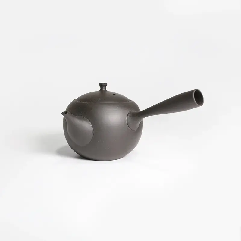 Jinsui Kiln Toki Maru Sumikuro Kyusu – Round Tokoname Tea Pot (290Ml, Black) 1
