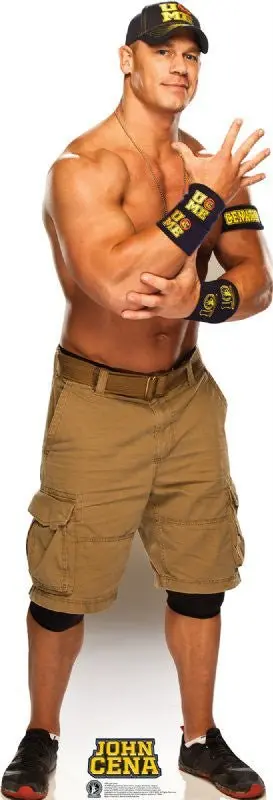 John Cena Wwe Life-Size Cutout – Navy & Gold Design, Custom Printed, Ships In 10–14 Days 1