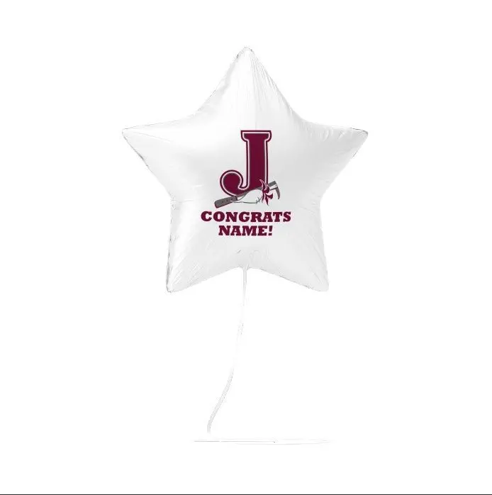 Jordan High School Graduation Balloon – 17-Inch Custom Congrats Design 1