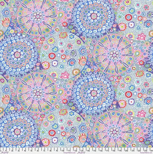 Kaffe Fassett Millefiore Backing Fabric – Pastel Palette (Qbgp006.Pastel, 108") 1