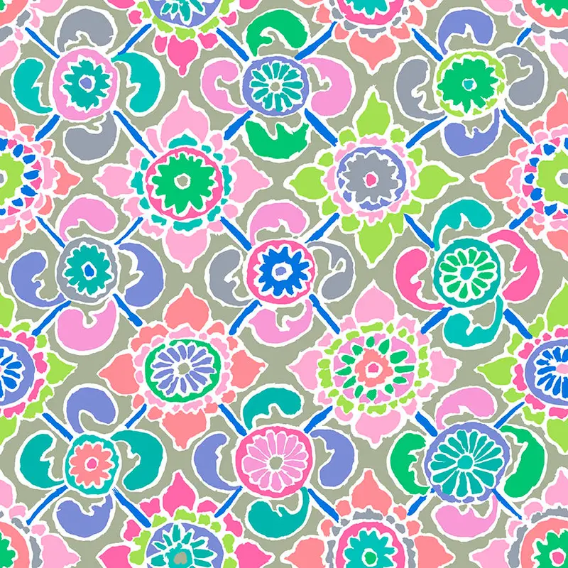 Kaffe Fassett Tudor Pastel Collection Fabric #Pwgp195.Pastel 1