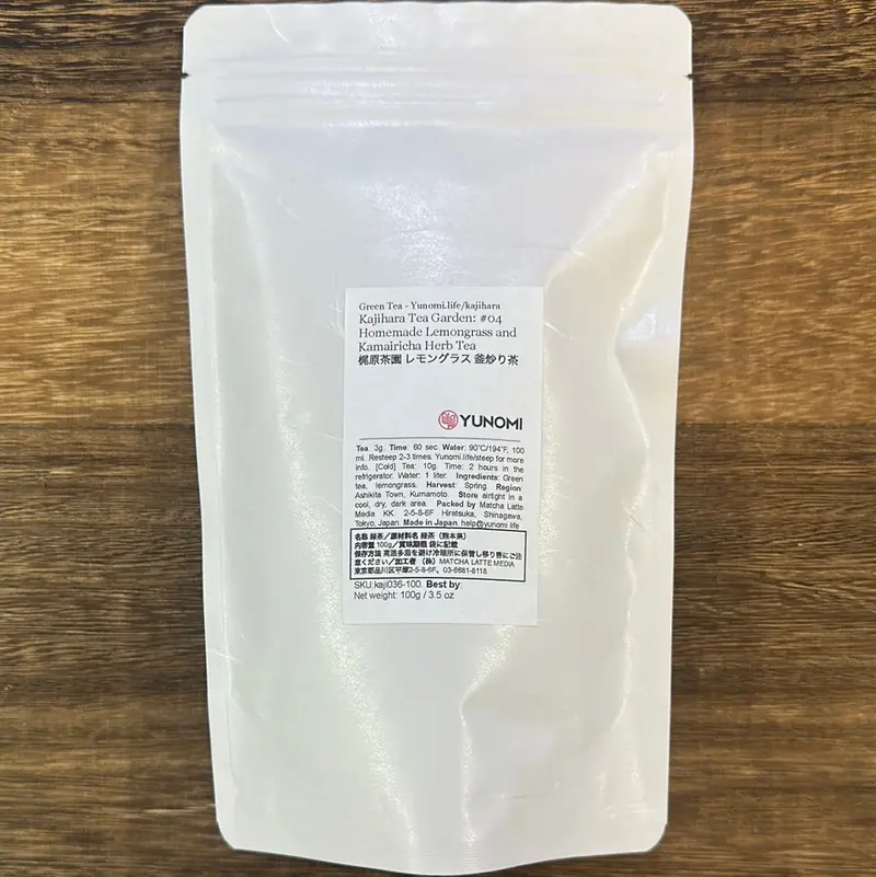 Kajihara Lemongrass Kamairicha Blend – Handcrafted Herbal Green Tea 1