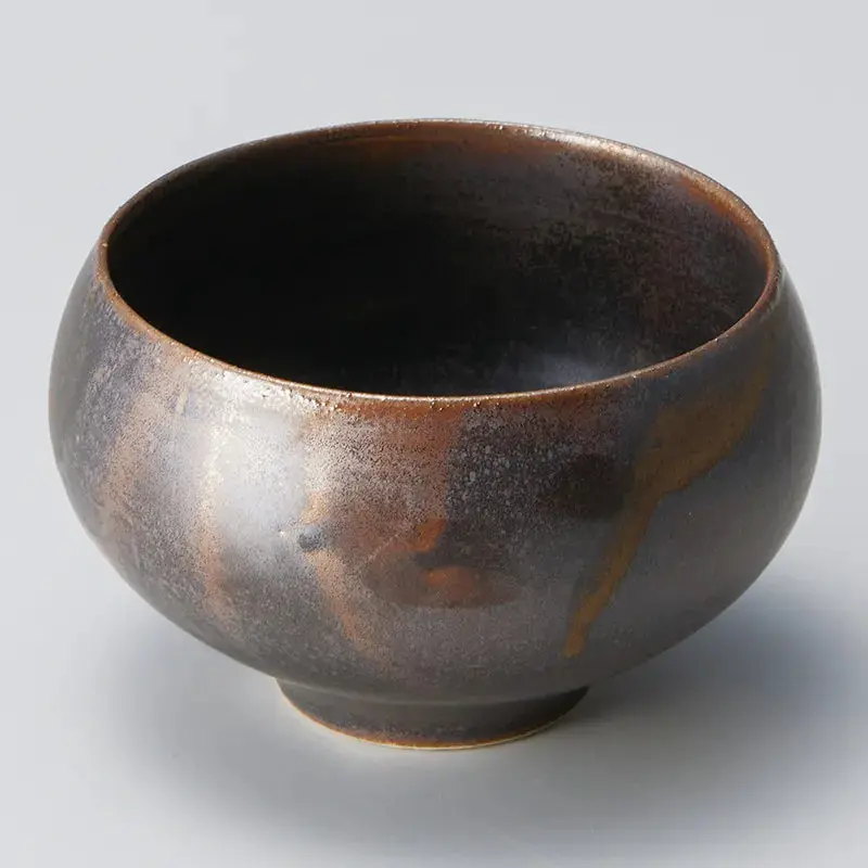 Kanesho Toki Modern Manganese-And-White Matcha Bowl 1