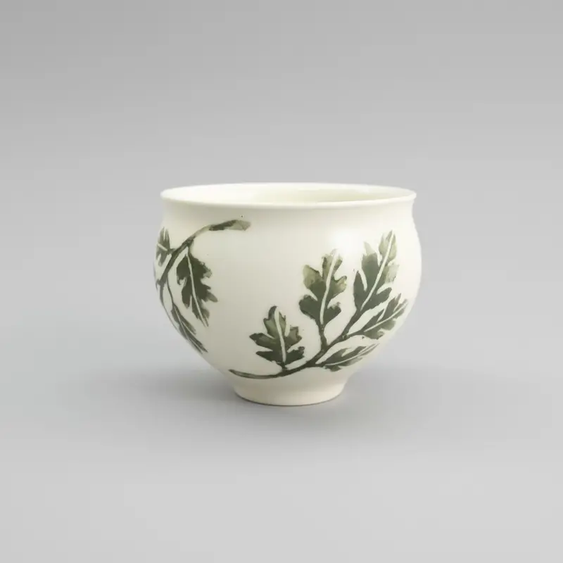 Kaoli Nakamura Yomogi (Mugwort) Ceramic Bowl – Natural Texture Finish 1