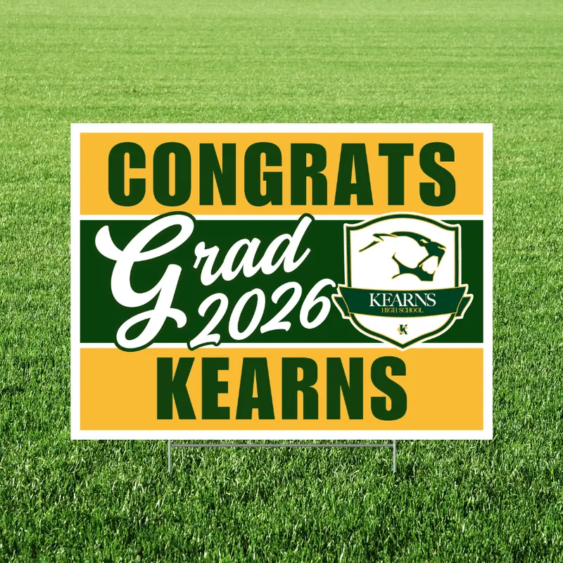 Kearns High School Graduation Yard Sign – 24" X 18", Ut 1